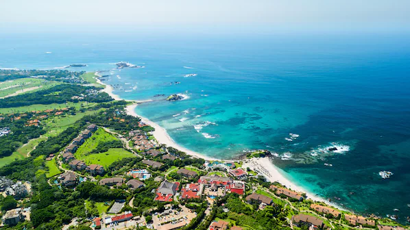 Punta de Mita Beach near Dreams Bahia Mita Surf & Spa Resort with scenic Pacific coastline views