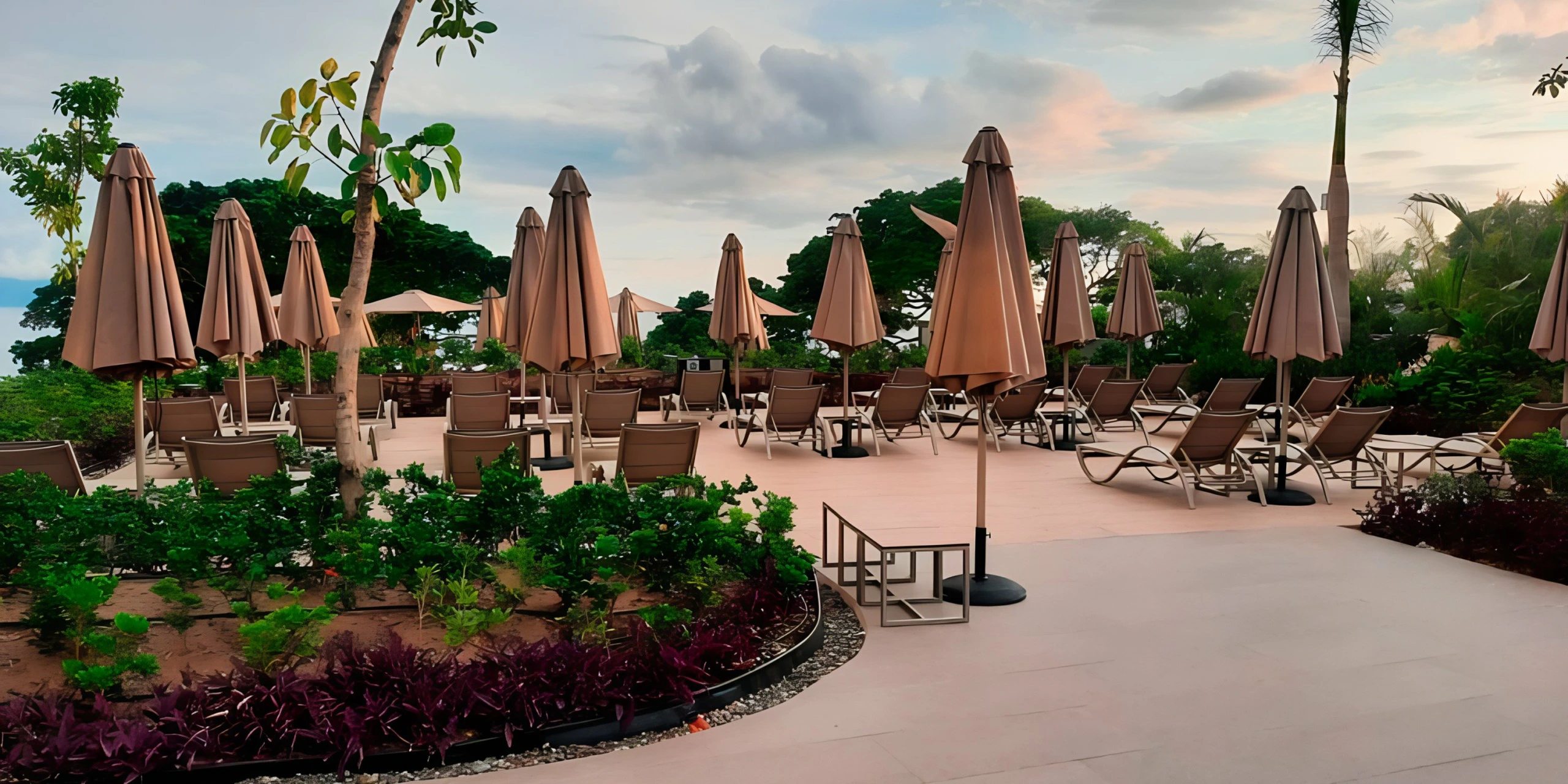Coral Deck oceanfront venue setup for weddings at Dreams Bahia Mita Surf & Spa Resort
