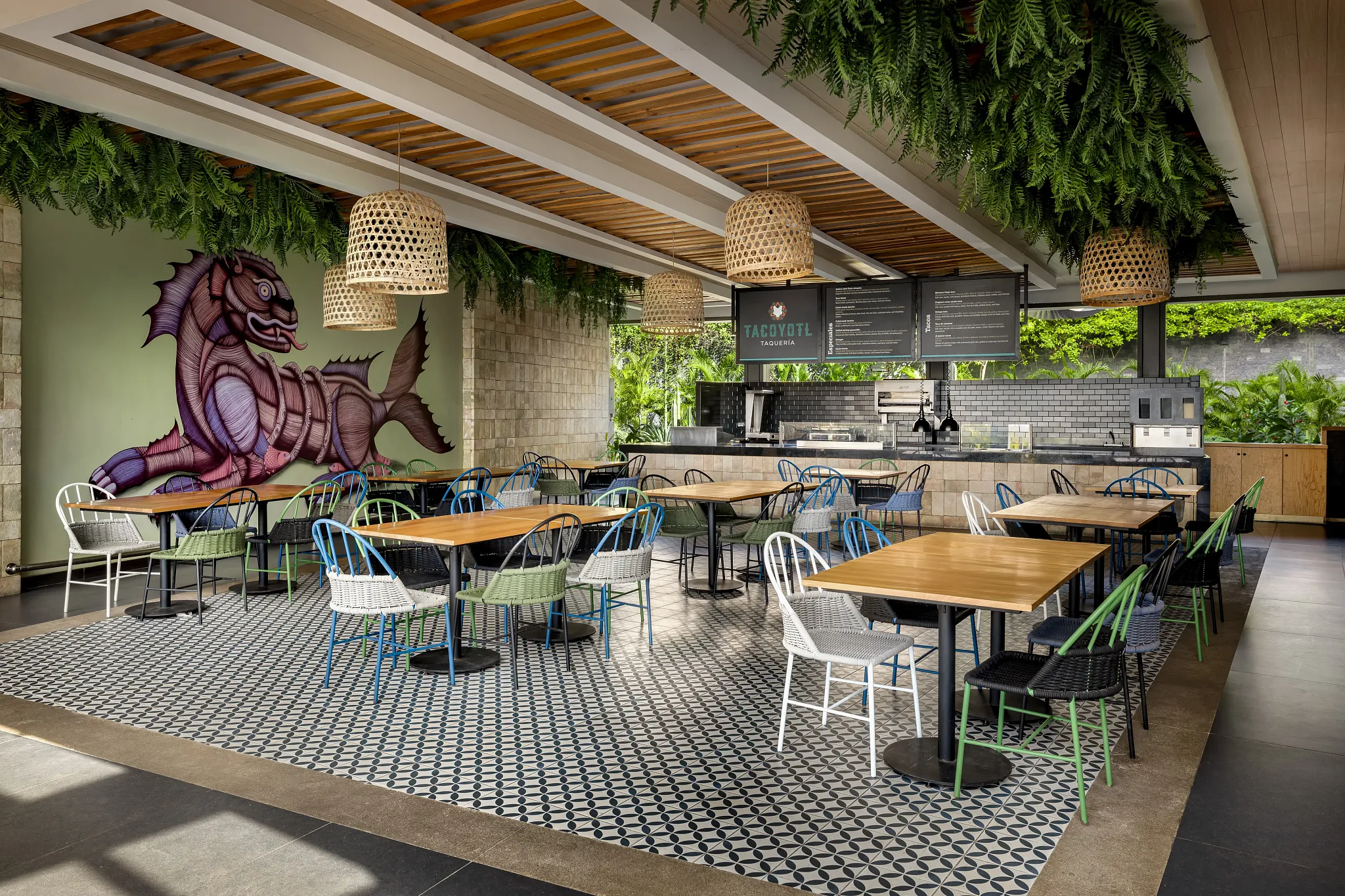 Tacoyotl Taquería at Dreams Bahia Mita Surf & Spa Resort featuring authentic street-style tacos, vibrant Mexican flavors, and casual open-air dining.